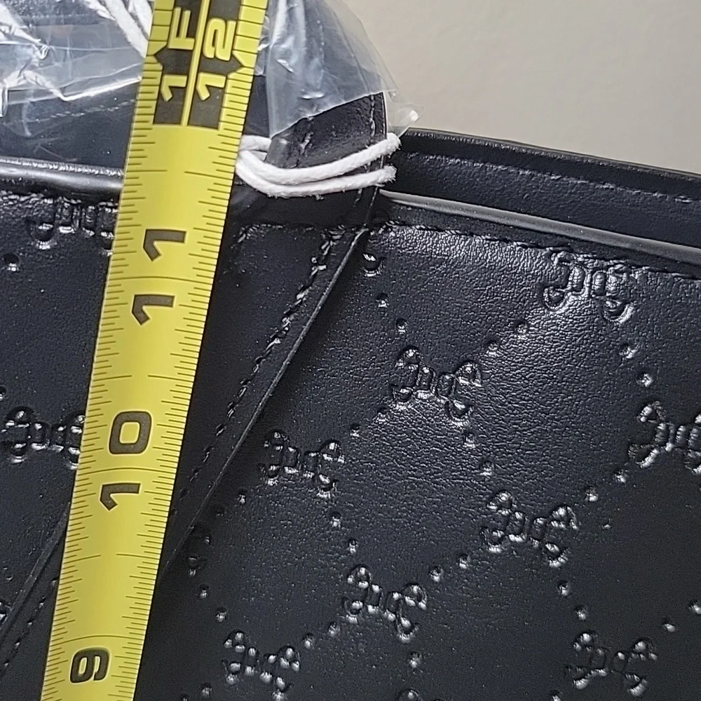 Cavali Tote Bag Large Black‎ Embossed NWT
